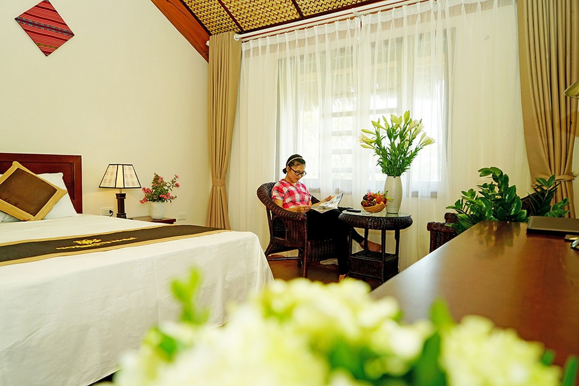 Hoa Binh Hotel Buitenkant foto